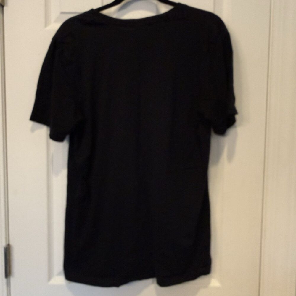 Disney Minnie Mouse Checkerboard Graphic T Shirt Adult Large Black Cotton Tee - Picture 8 of 9